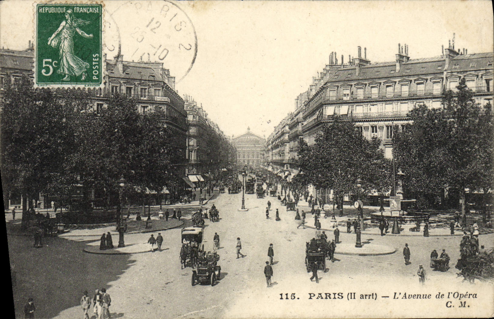 CPA Paris L'Avenue de L'Opera