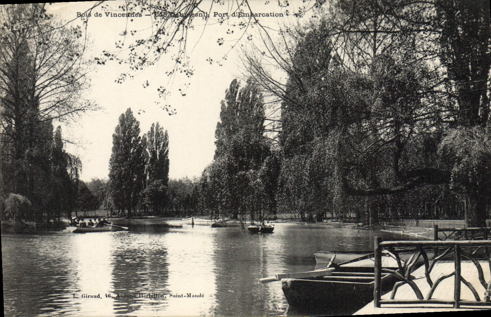 CPA Paris Bois de Vincennes Port d'embarcation