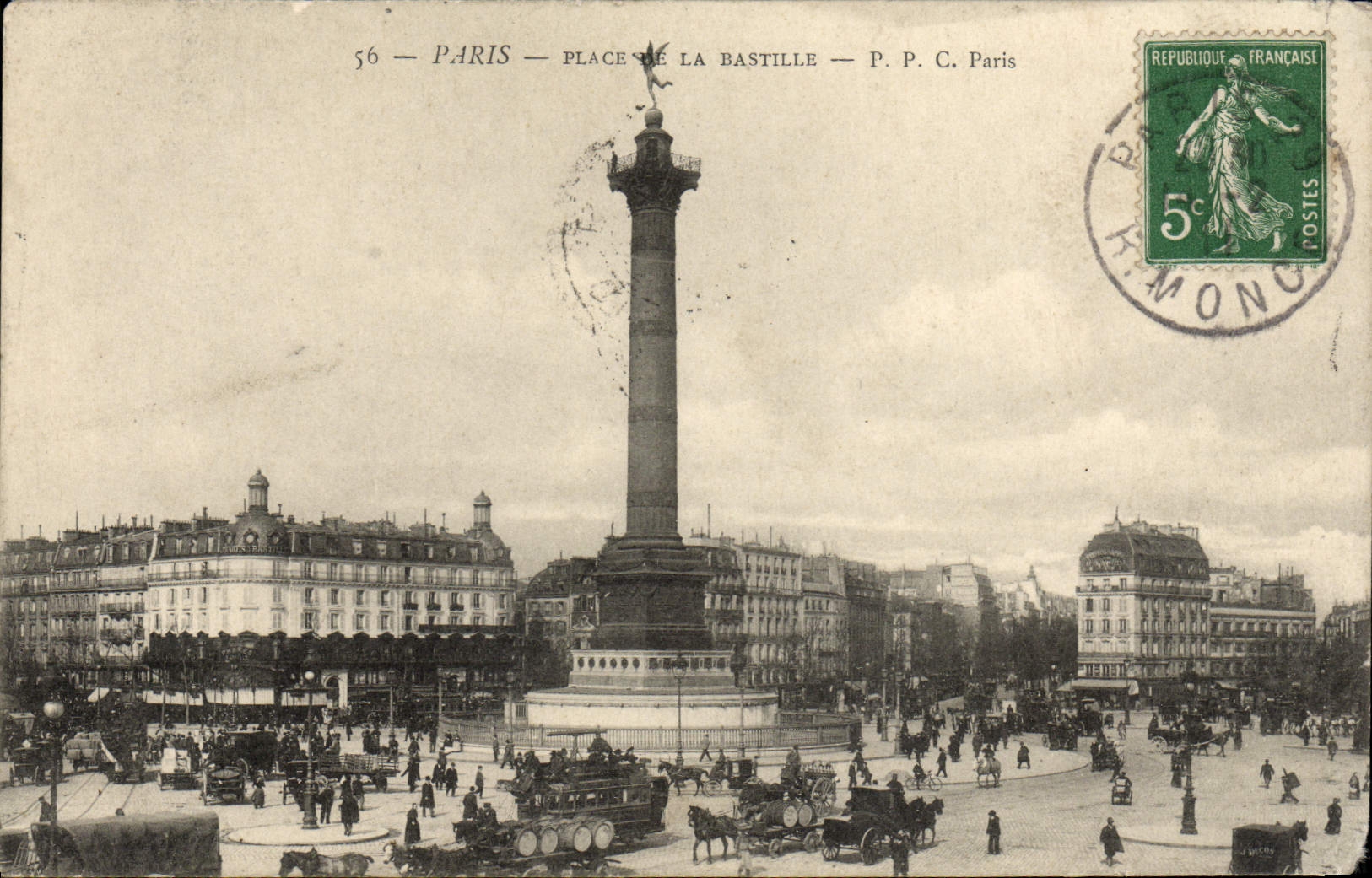 CPA Paris Place de La Bastille 
