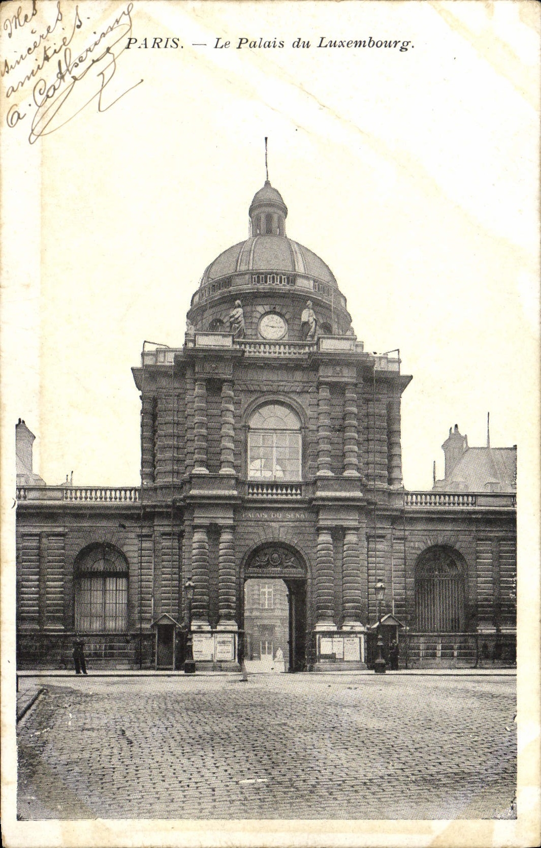 CPA Paris Le palais du Luxembourg