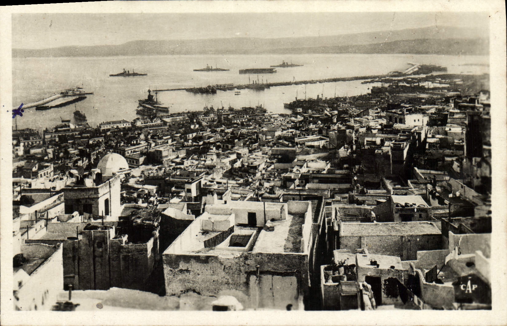 POSTAL MODERNA terrazas de la opinión de Argel del Kasbah