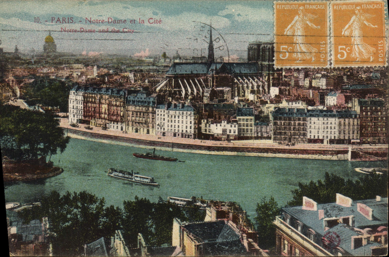CPA Paris Notre Dame et la Cite 