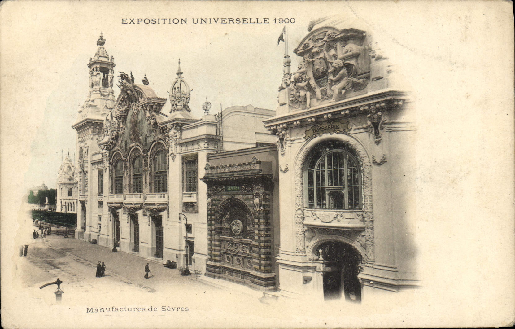 VINTAGE POSTCARD Paris World Fair of 1900 Manufacture Separate