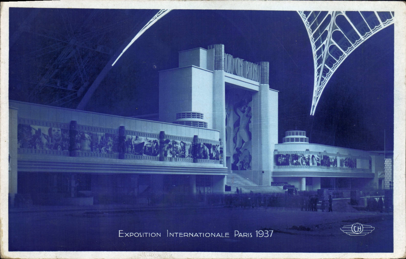 VINTAGE POSTCARD Paris International exhibition 1937