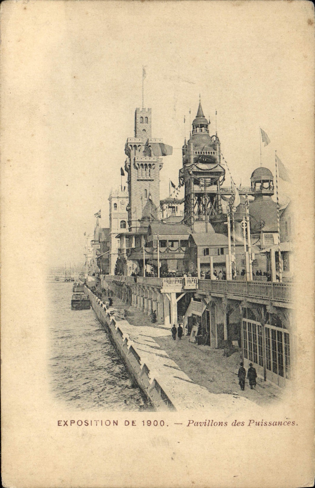 CPA Paris Exposition de 1900 Pavillons des puissance