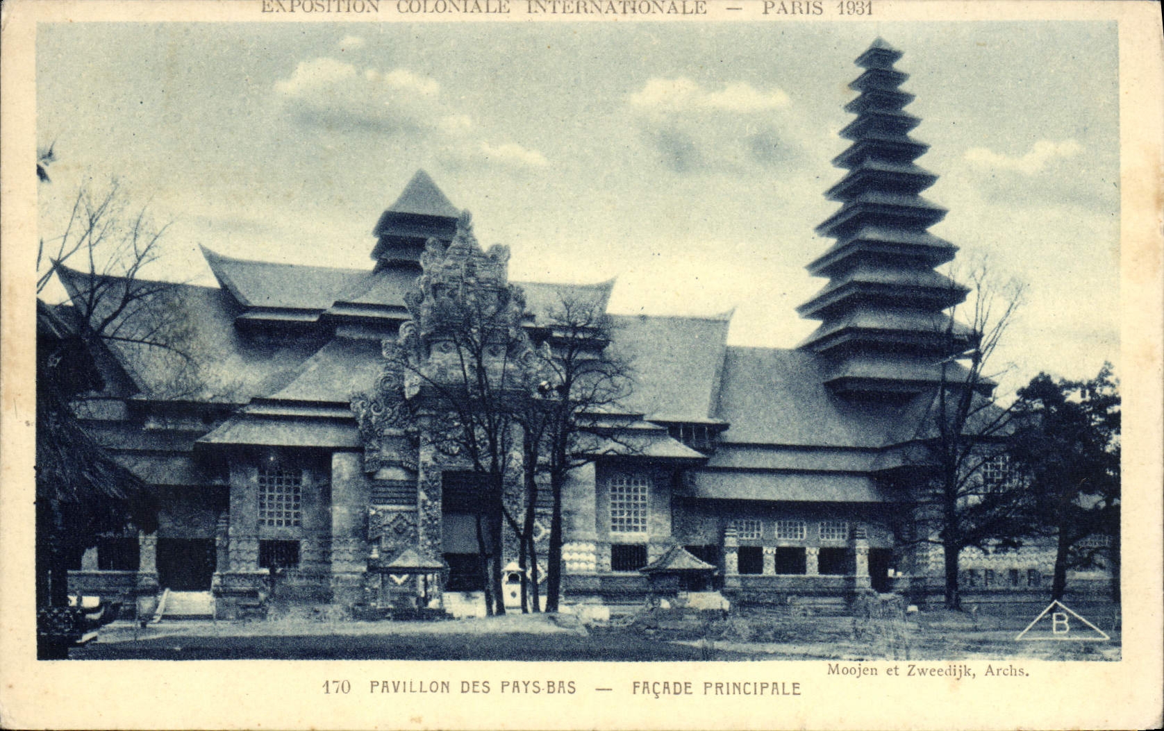 CPA Paris Exposition coloniale 1931 Pavillon des Pays Bas Facade principale
