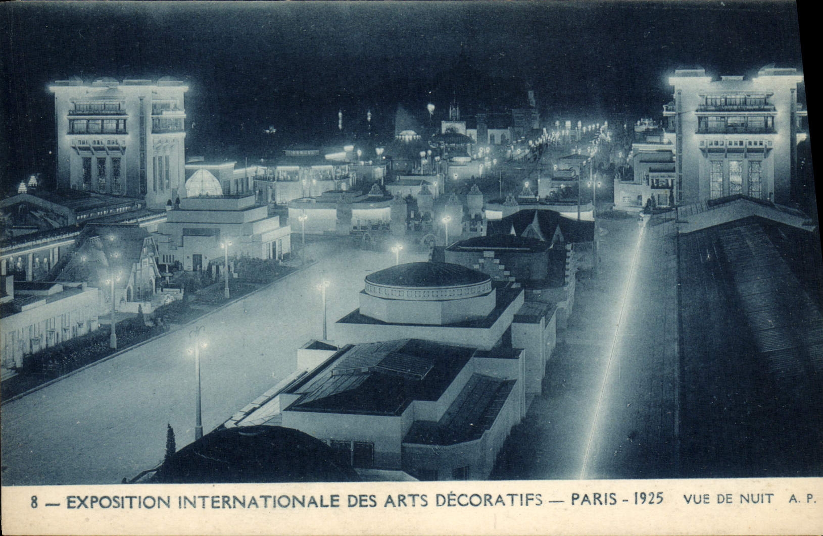 CPA Paris Exposition Internationale Des Arts Decoratifs 1925 Vue de nuit