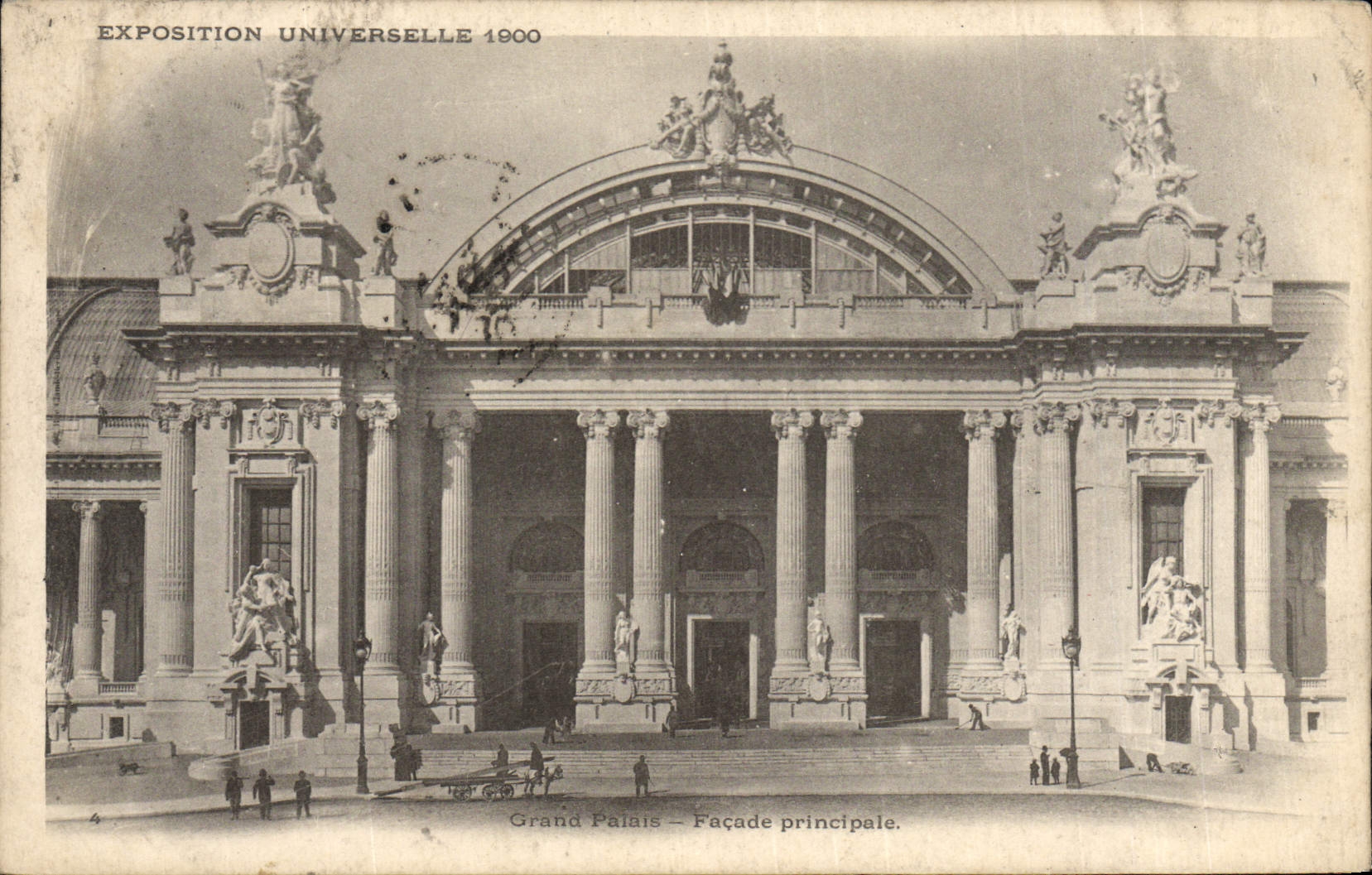 CPA Paris Exposition de Paris Universelle 1900 Grand palais Facade principale
