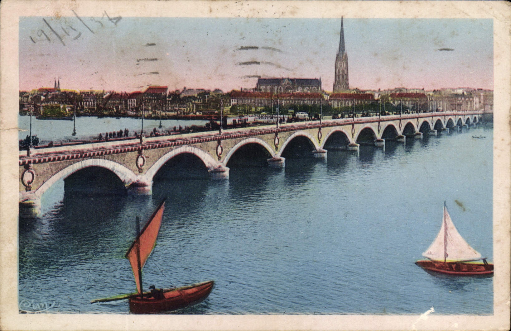 CPA Bordeaux Le Pont de Pierre