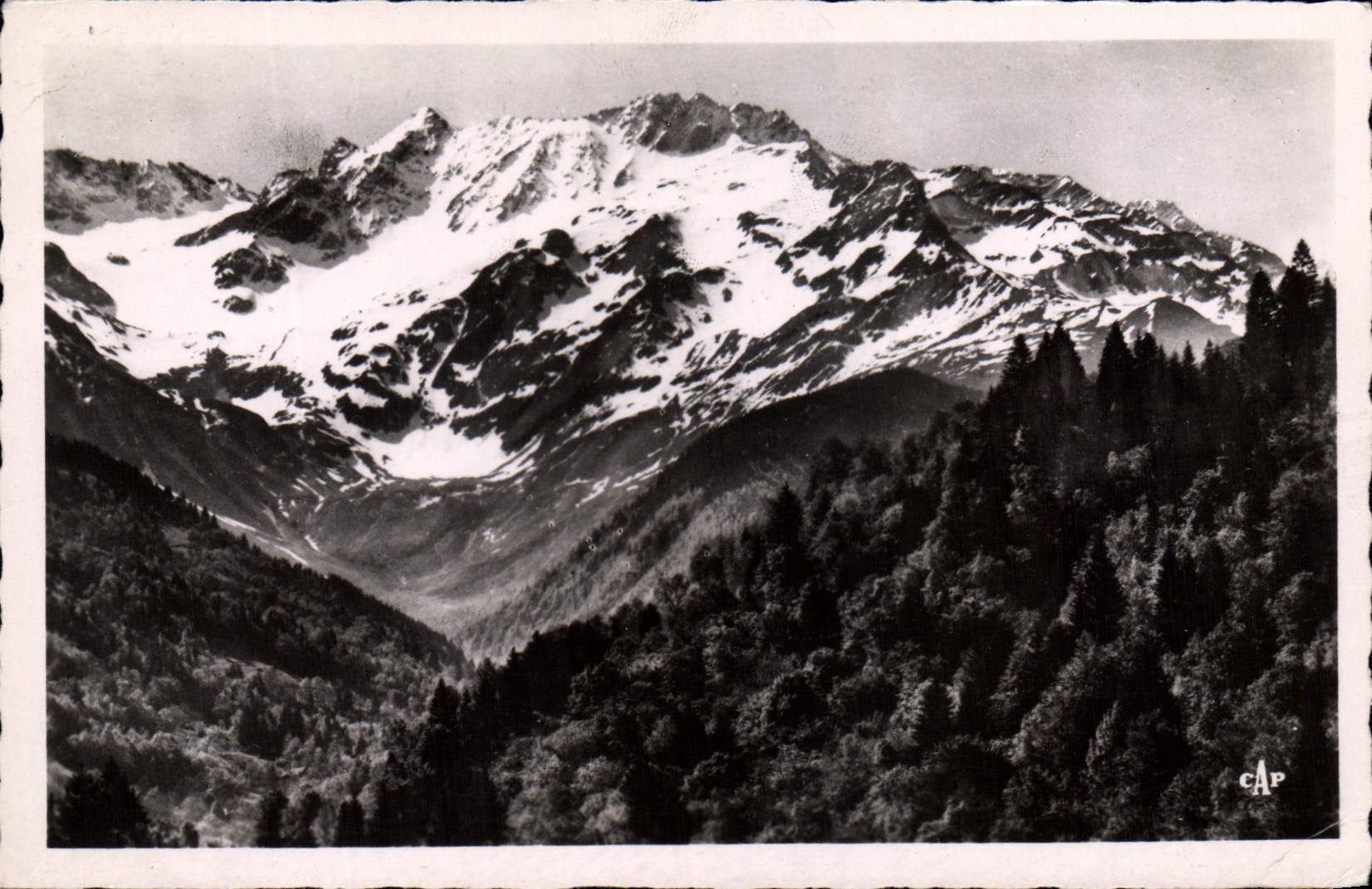 CPM Le glacier et la vallee de Gleyzin vus de la route d'allevard a la Ferriere