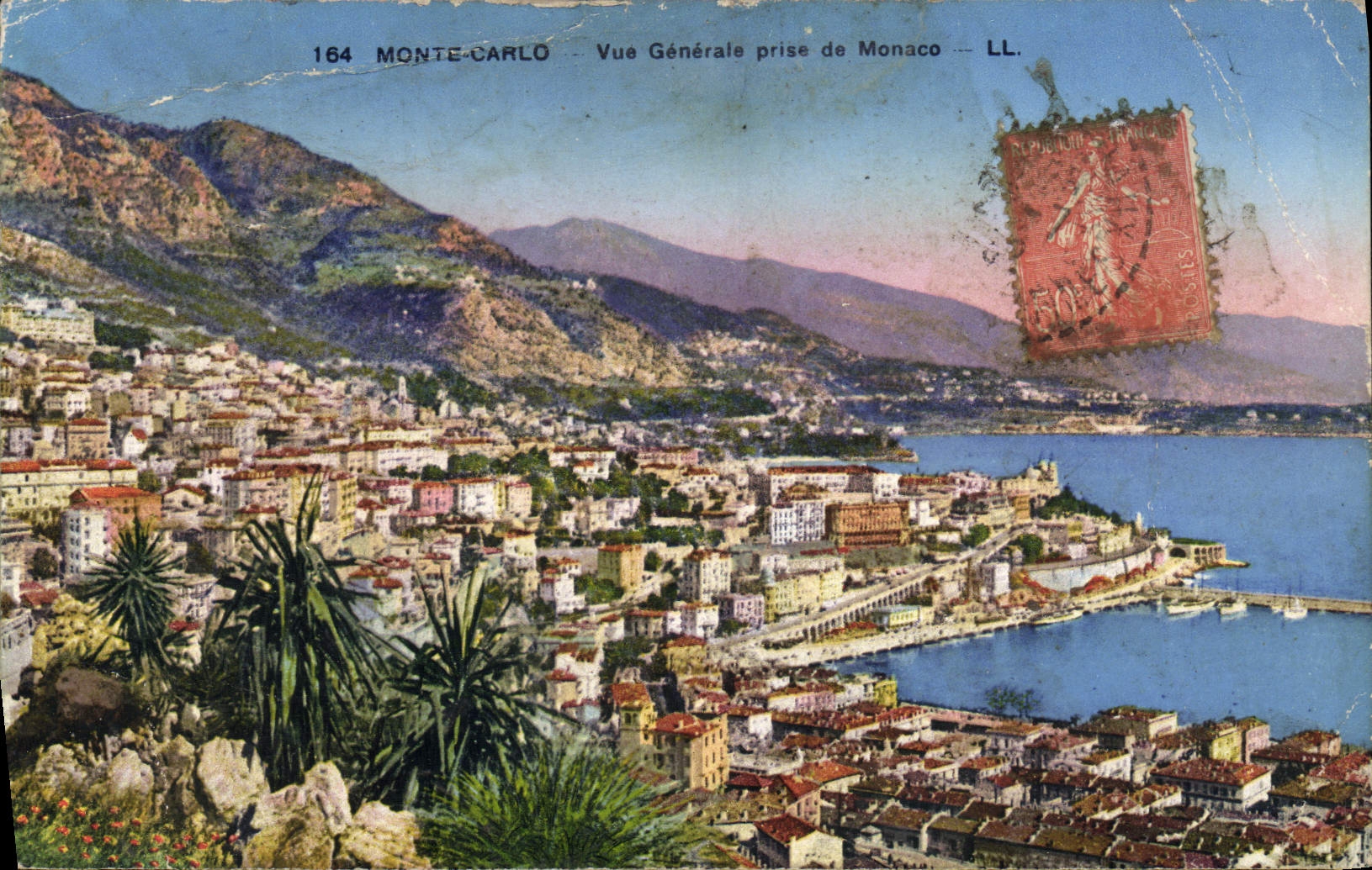 CPA Monte Carlo Vue Generale Prise de Monaco