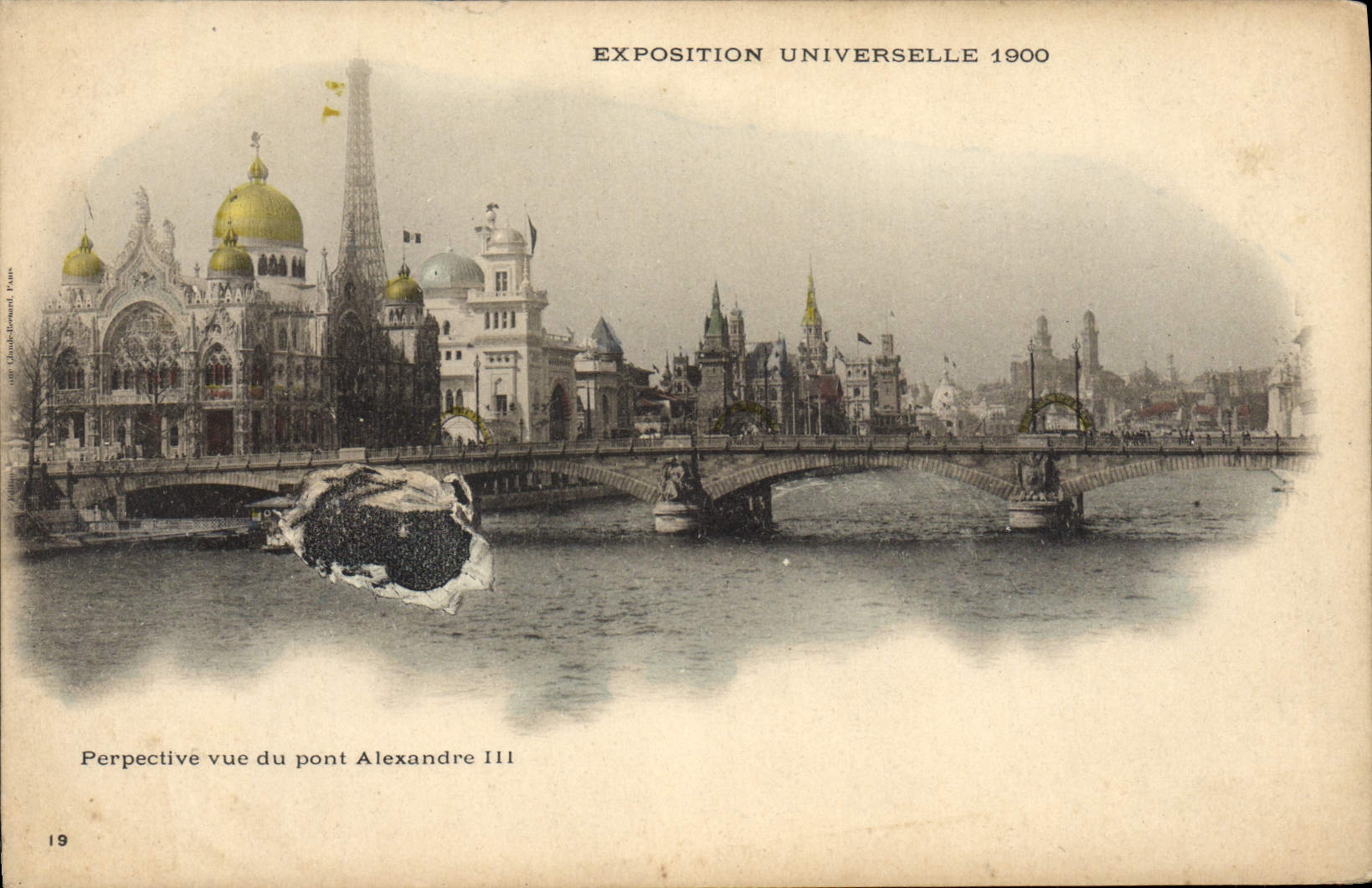 CPA Paris Exposition Universelle 1900 Perspective vue du pont Alexandre III Tour Eiffel