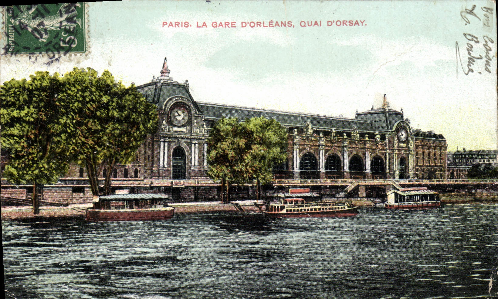 CPA Paris La Gare D'Orleans Quai D'Orsay