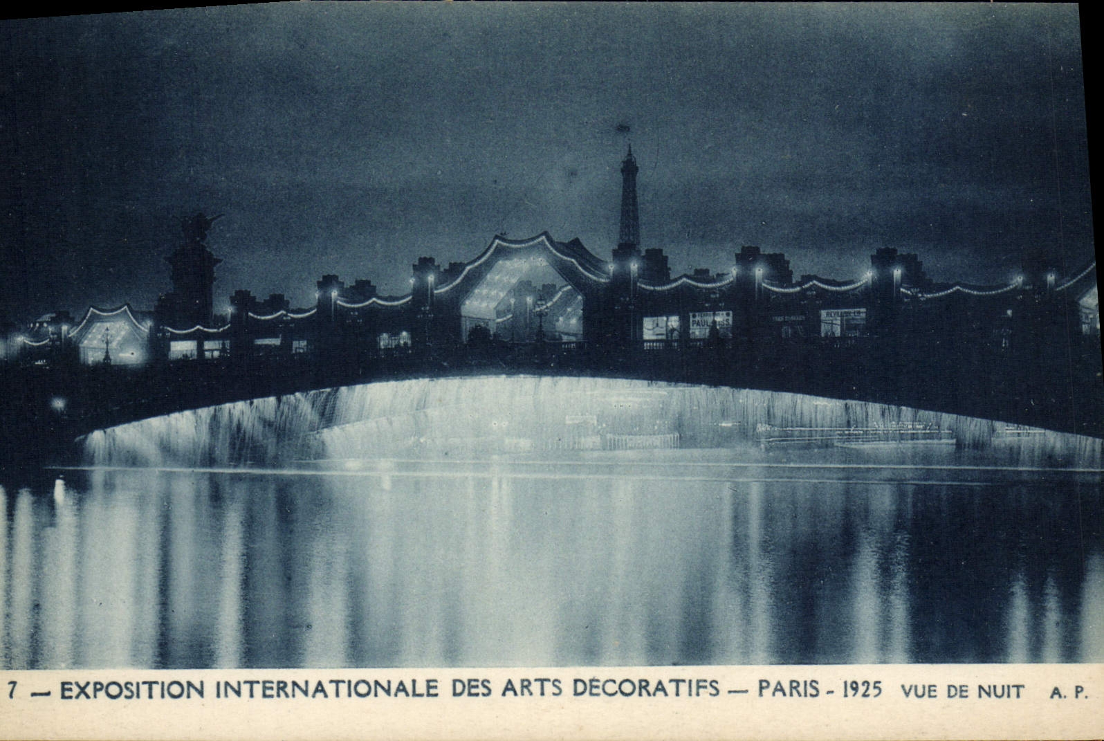 CPA Paris Exposition Internationale Des Arts Decoratifs 1925 Vue de nuit