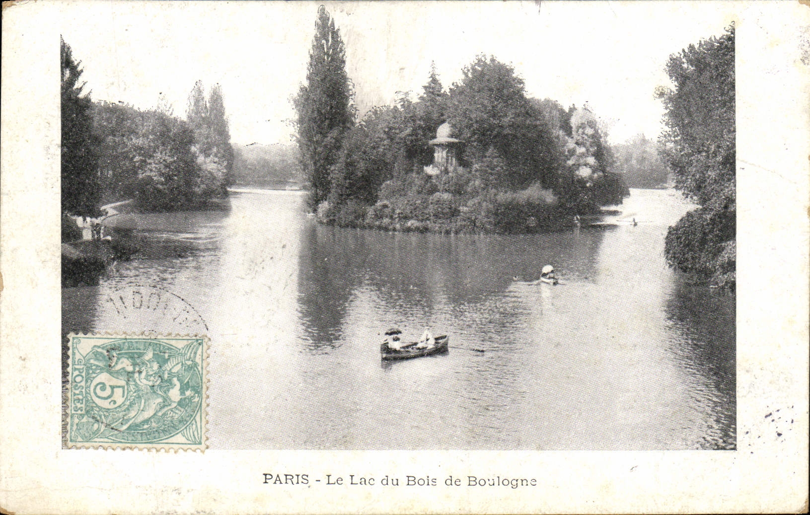 CPA Paris Le Lac du Bois de Boulogne