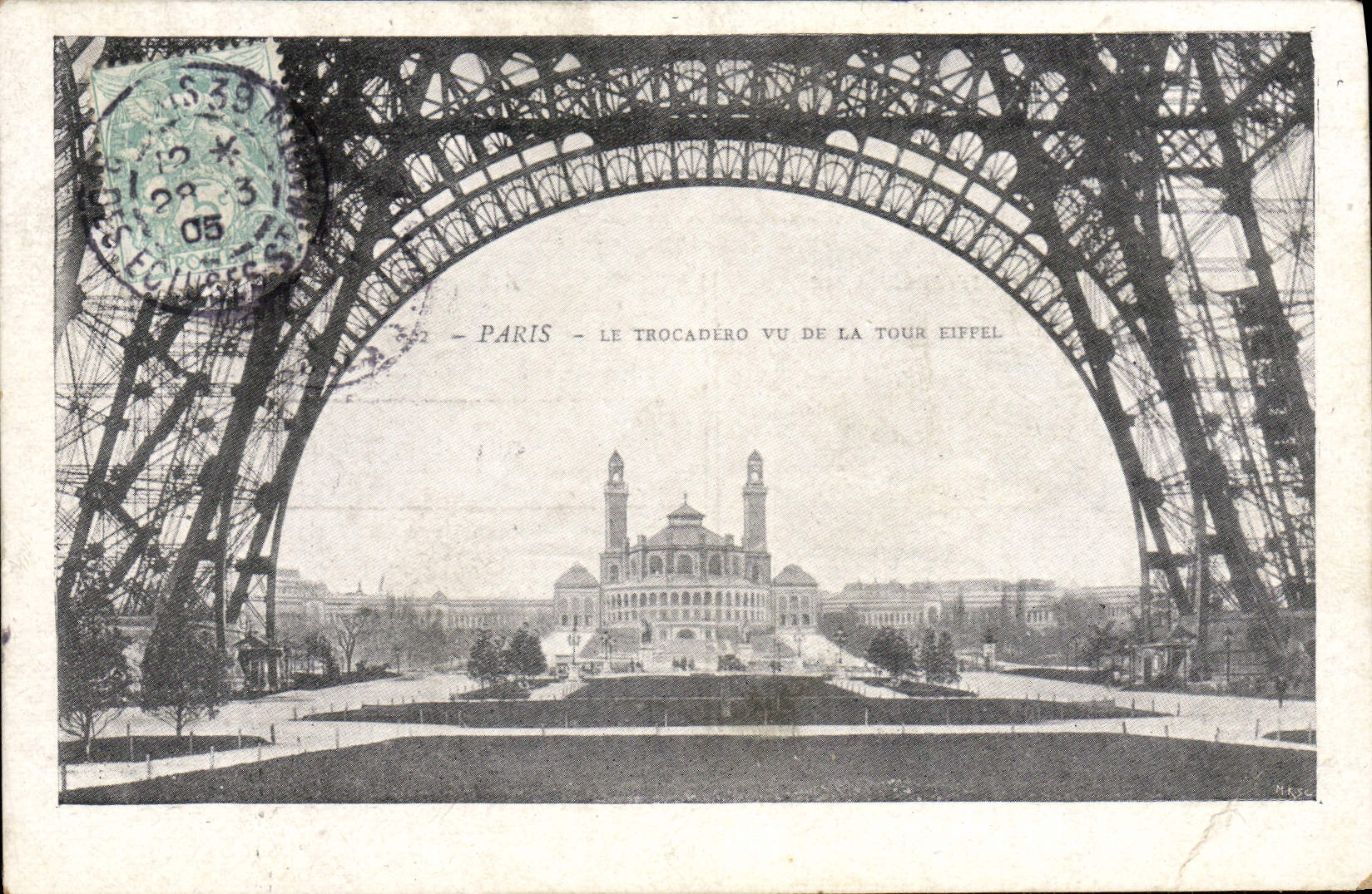 CPA Paris Le Trocadero vu de la Tour Eiffel