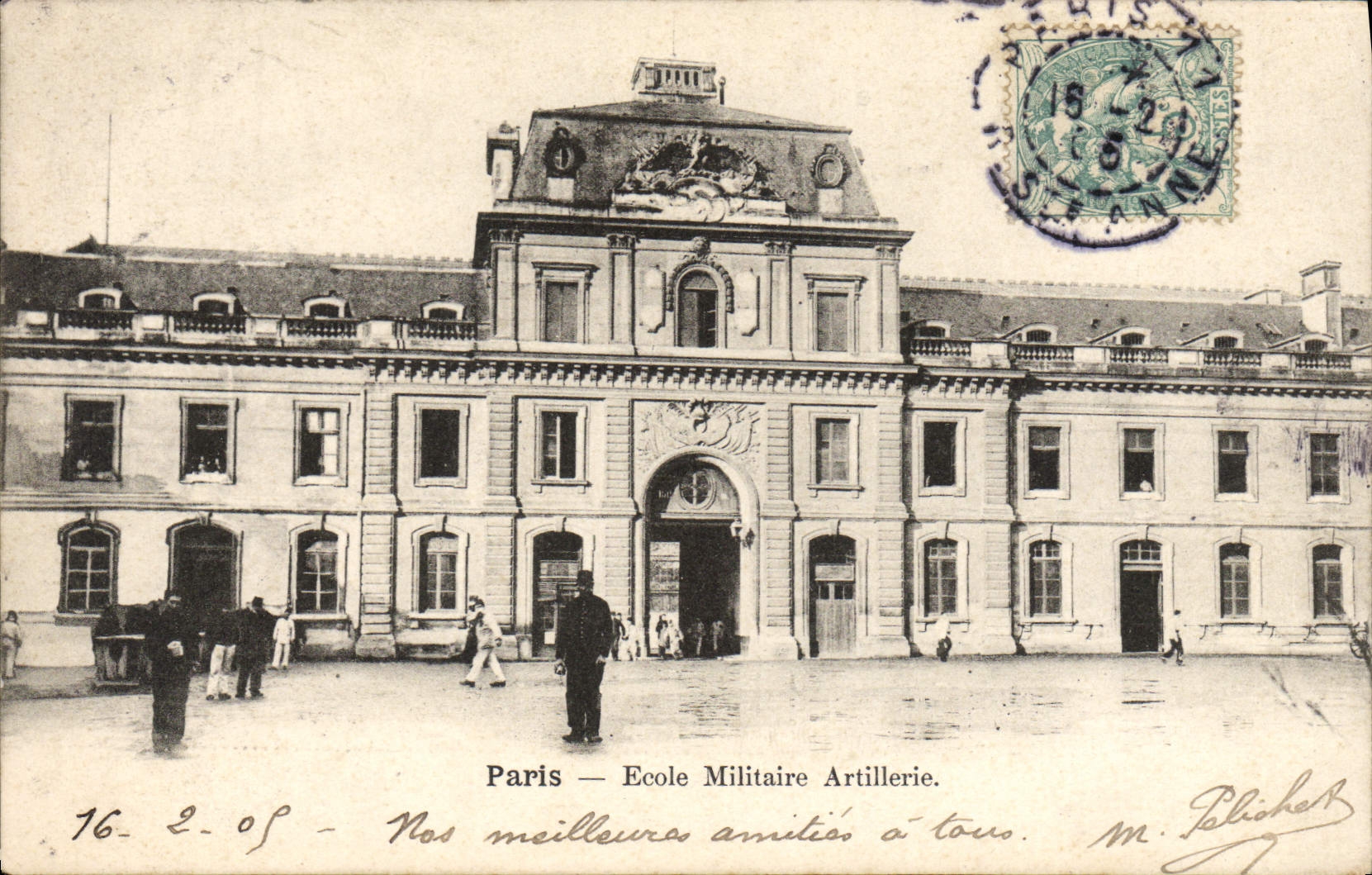 CPA Paris Ecole Militaire Artillerie Militaria