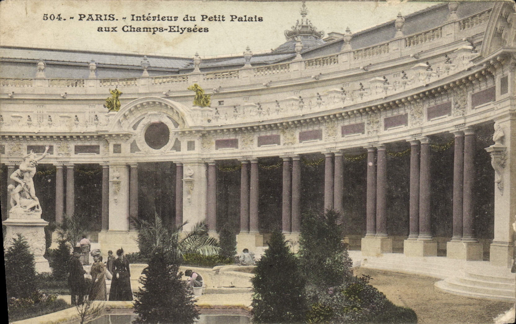 CPA Paris Interieur du Petit Palais Aux Champs Elysees