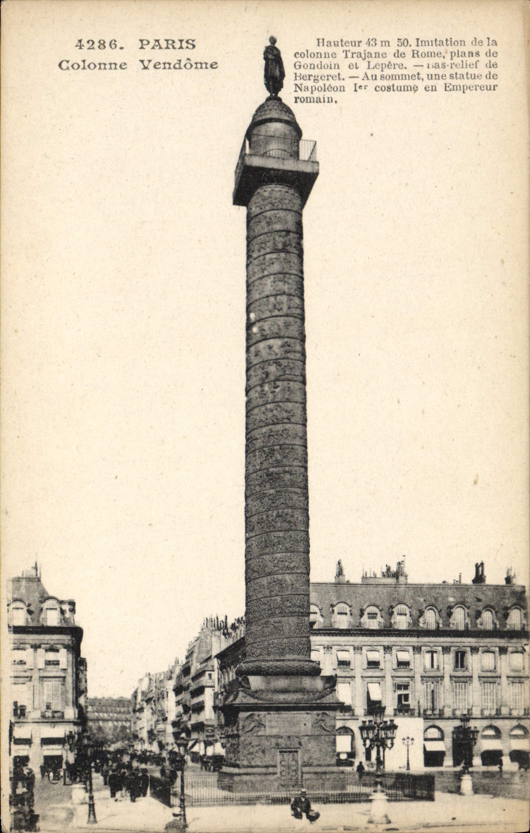 CPA Paris Colonne Vendome
