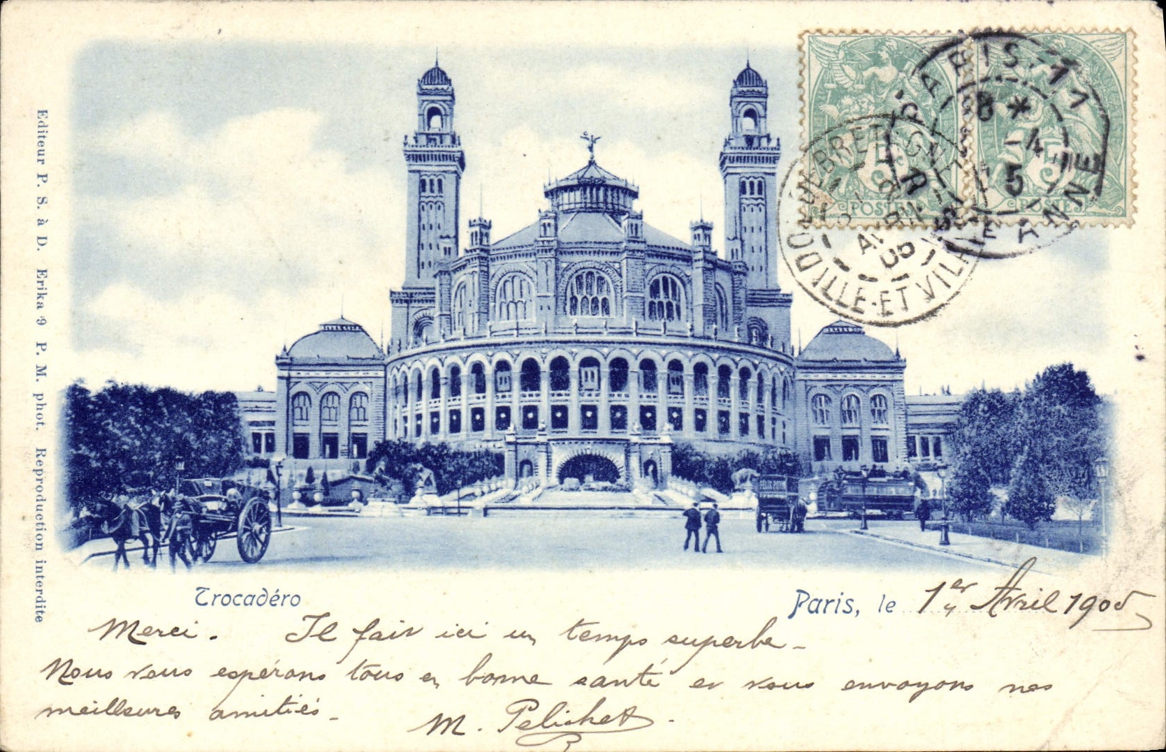 CPA Paris Le Trocadero