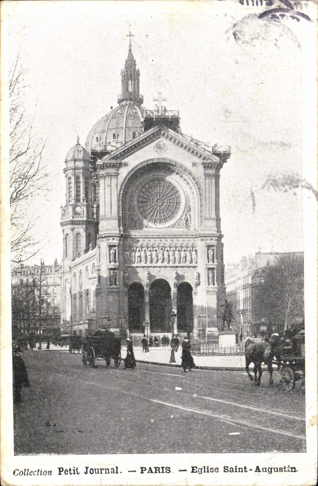 CPA Paris Eglise Saint Augustin