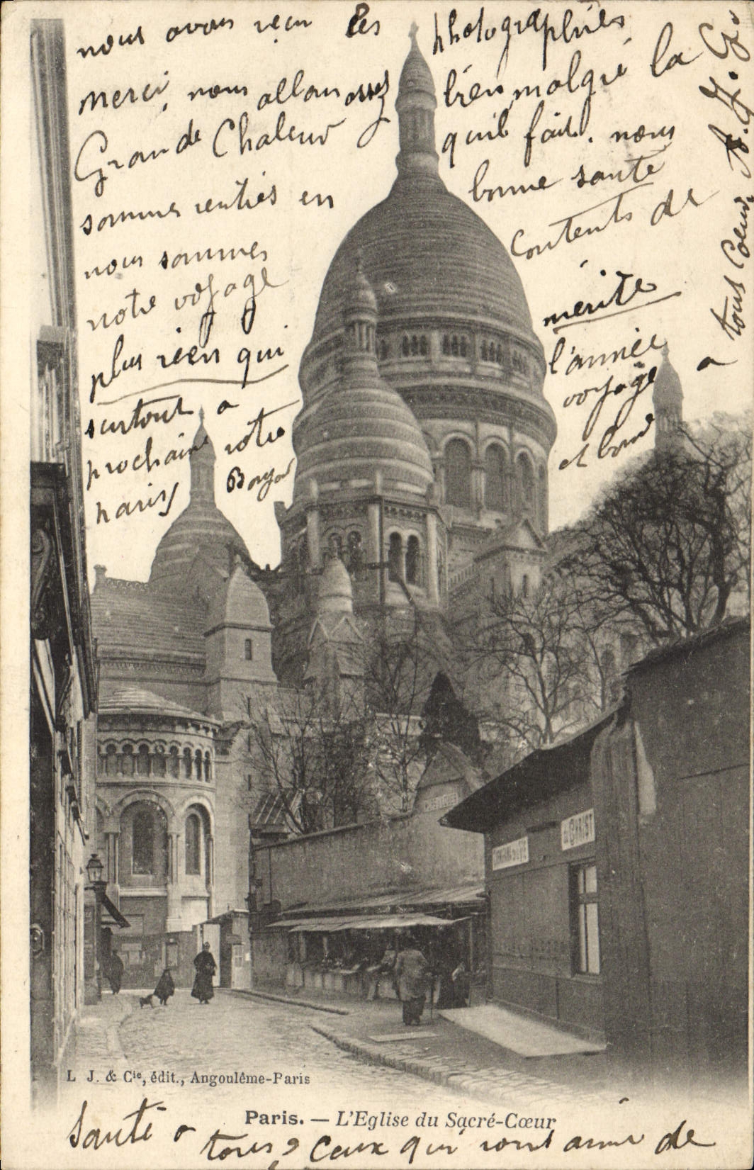 CPA Paris L'Eglise du Sacre Coeur