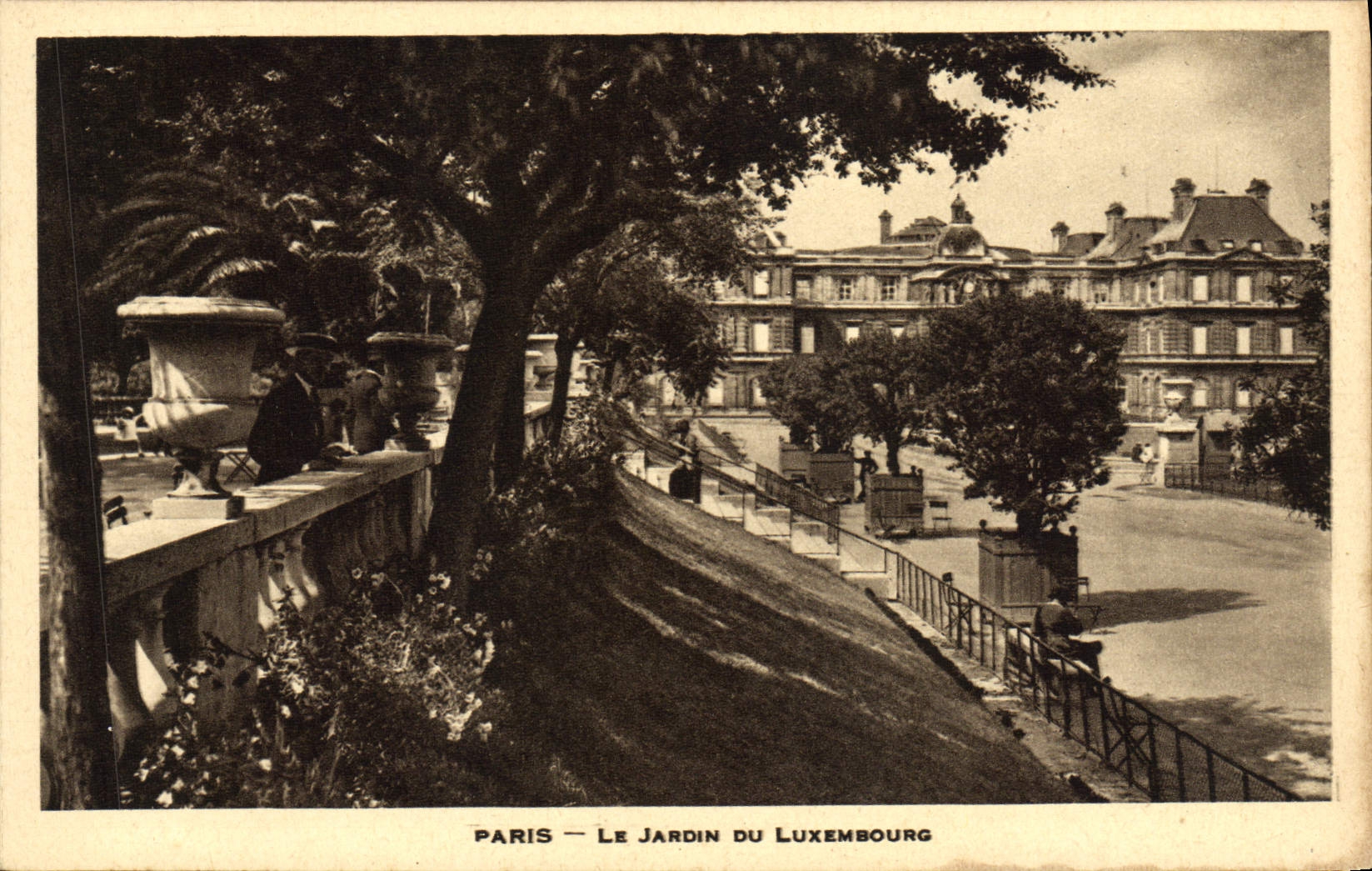 CPA Paris Le jardin du Luxembourg