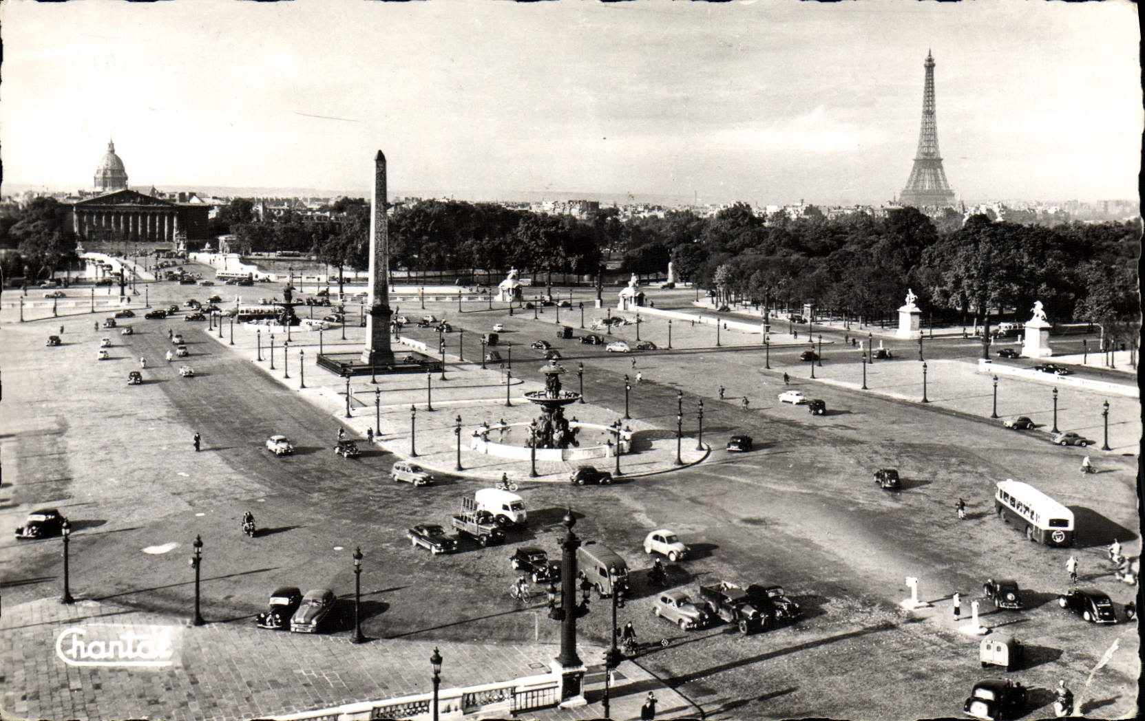 CPM Paris Place de la Concorde Tour Eiffel