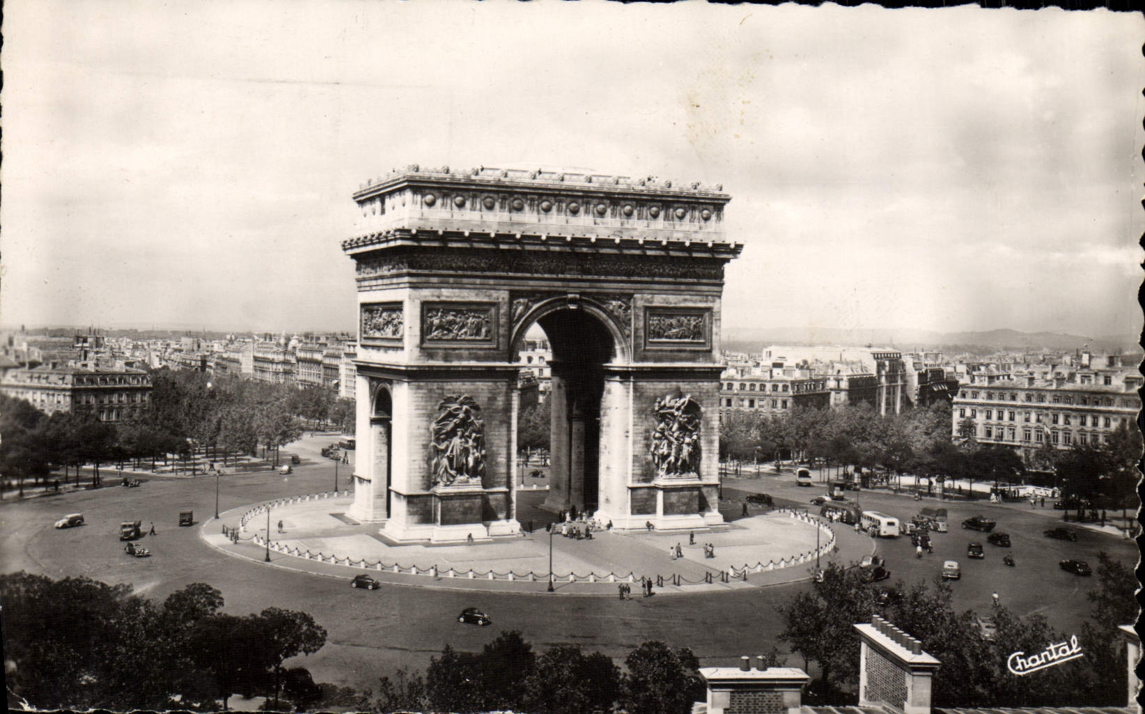 POSTAL MODERNA París y sus maravillas Arc de Triomphe el lugar de Etoile