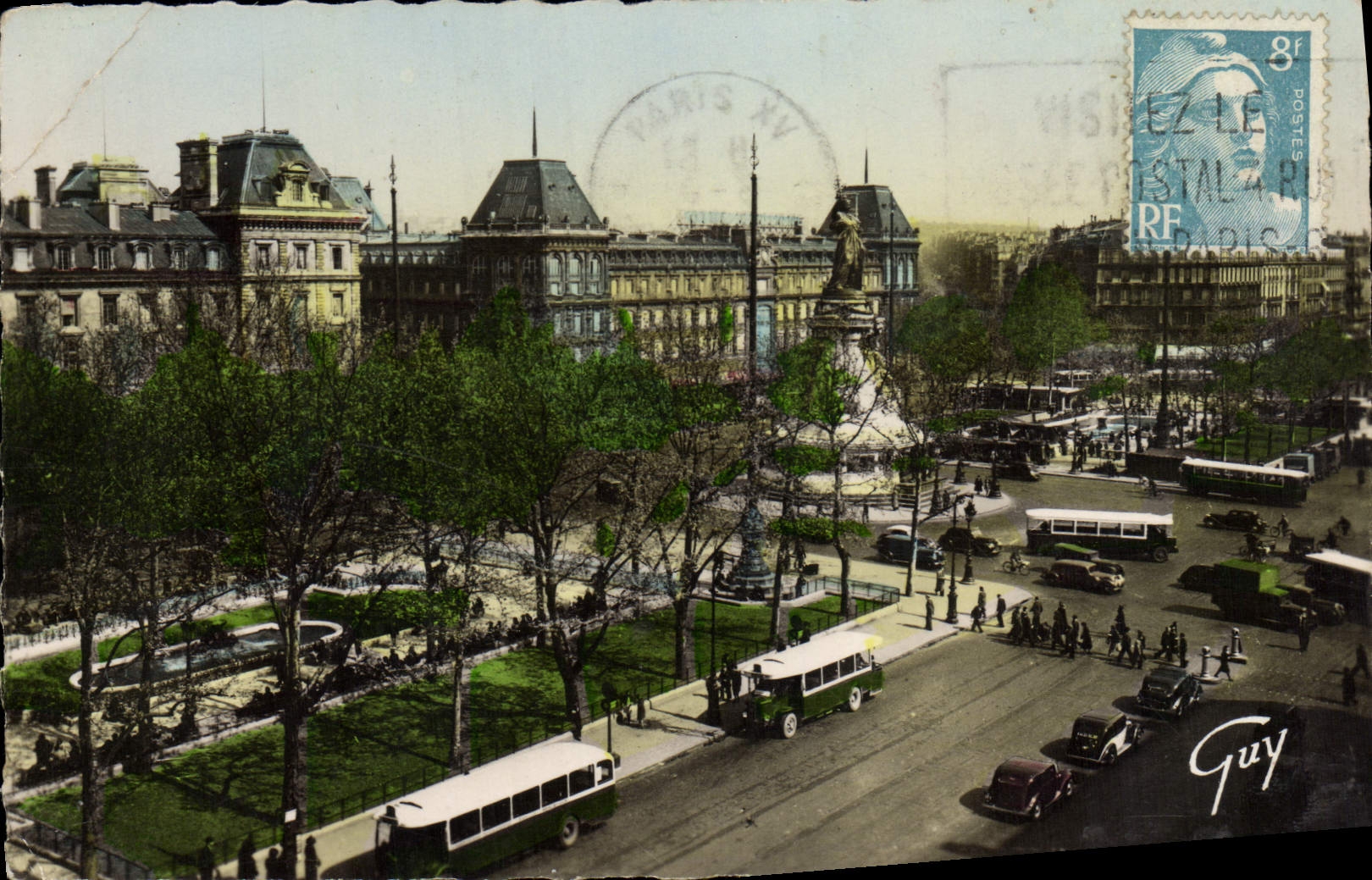 POSTAL MODERNA París y su república del lugar de las maravillas