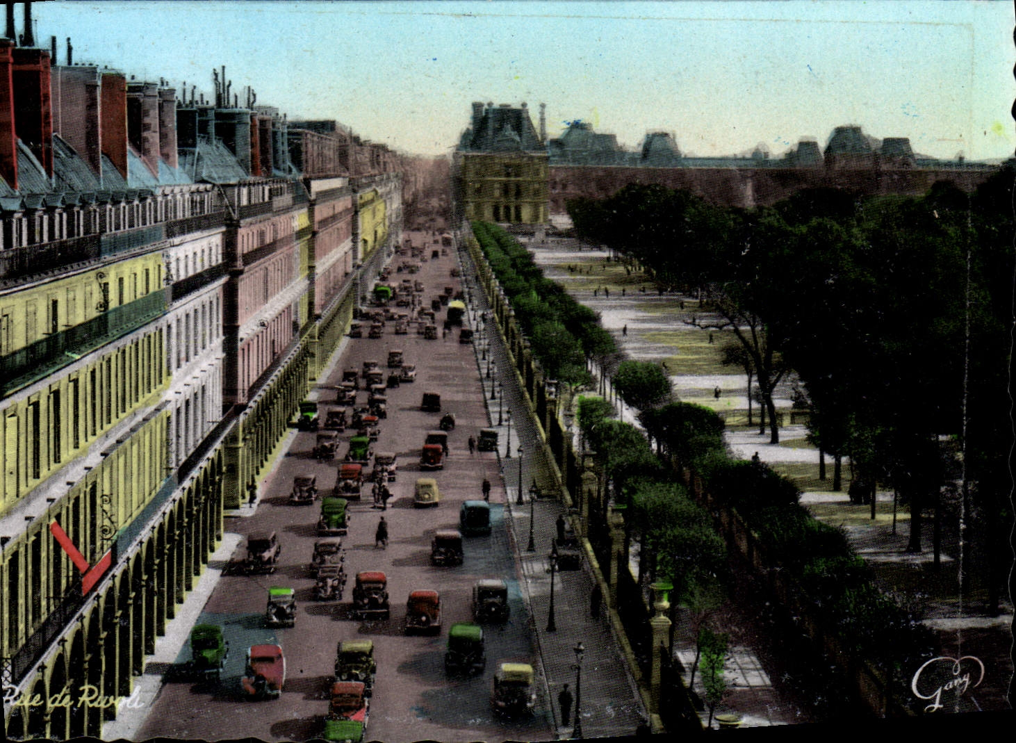 MODERN CARD Paris Rivoli street