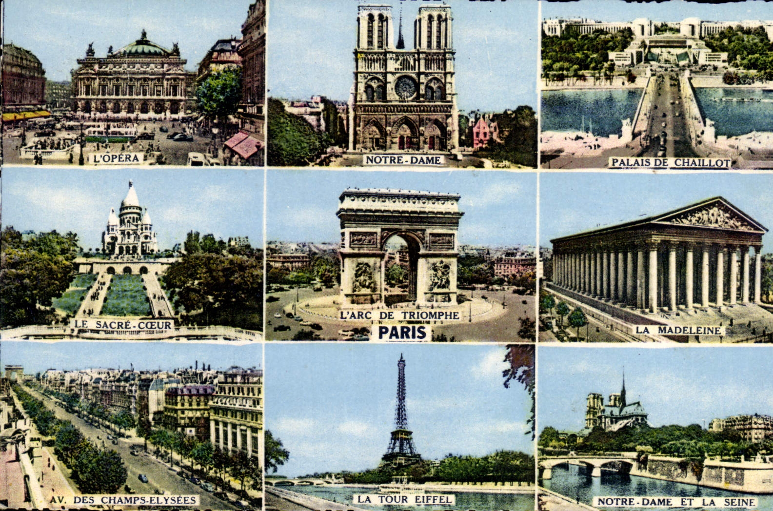 POSTAL MODERNA para recordar de París