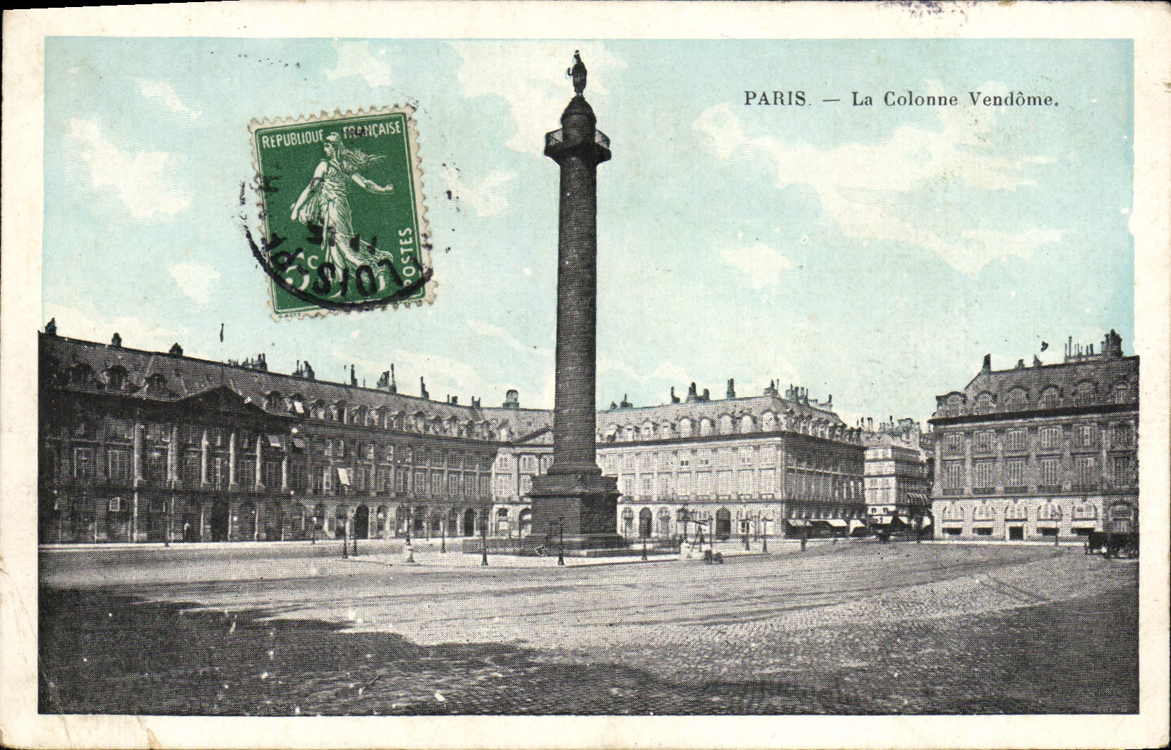 CPA Paris La Colonne Vendome
