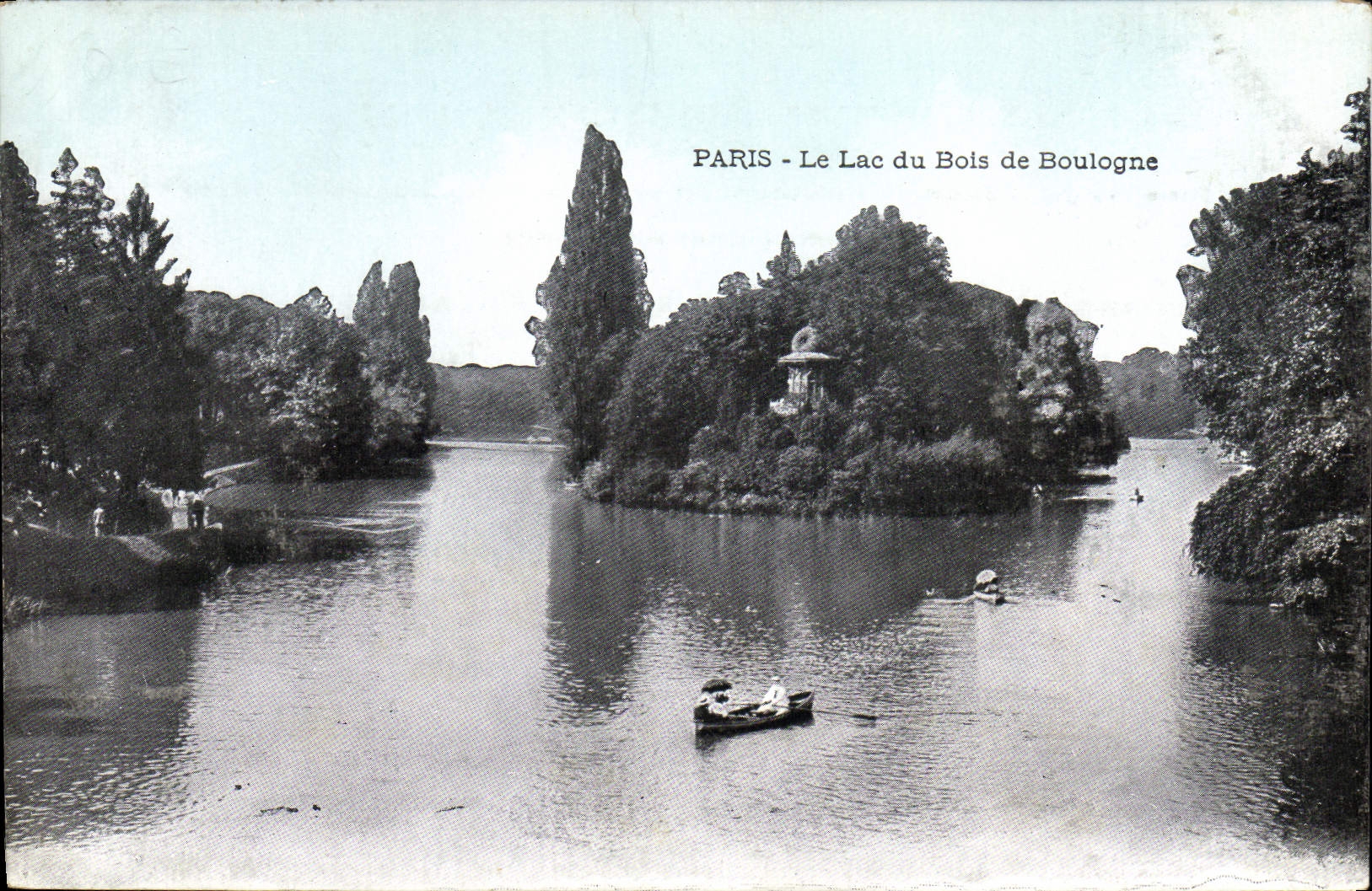 CPA Paris Le Lac du Bois de Boulogne