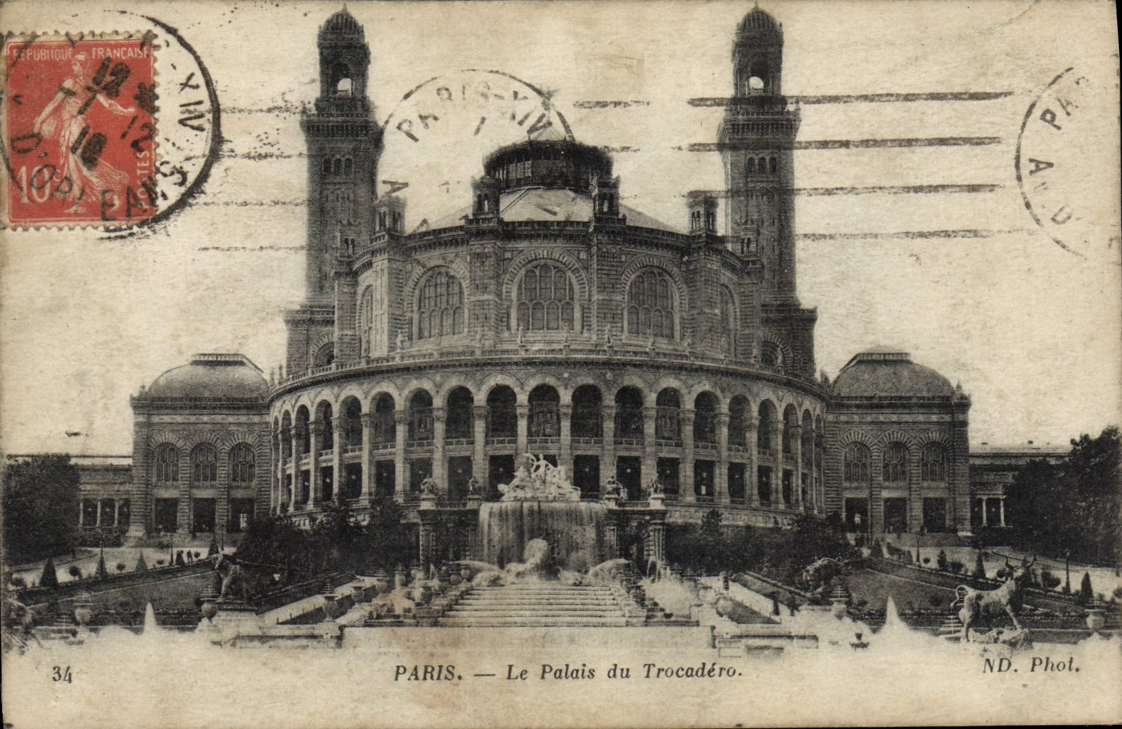 CPA Paris Le Palais du Trocadero 