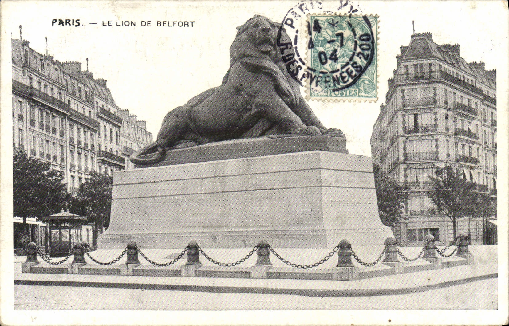 CPA Paris Le Lion de Belfort 