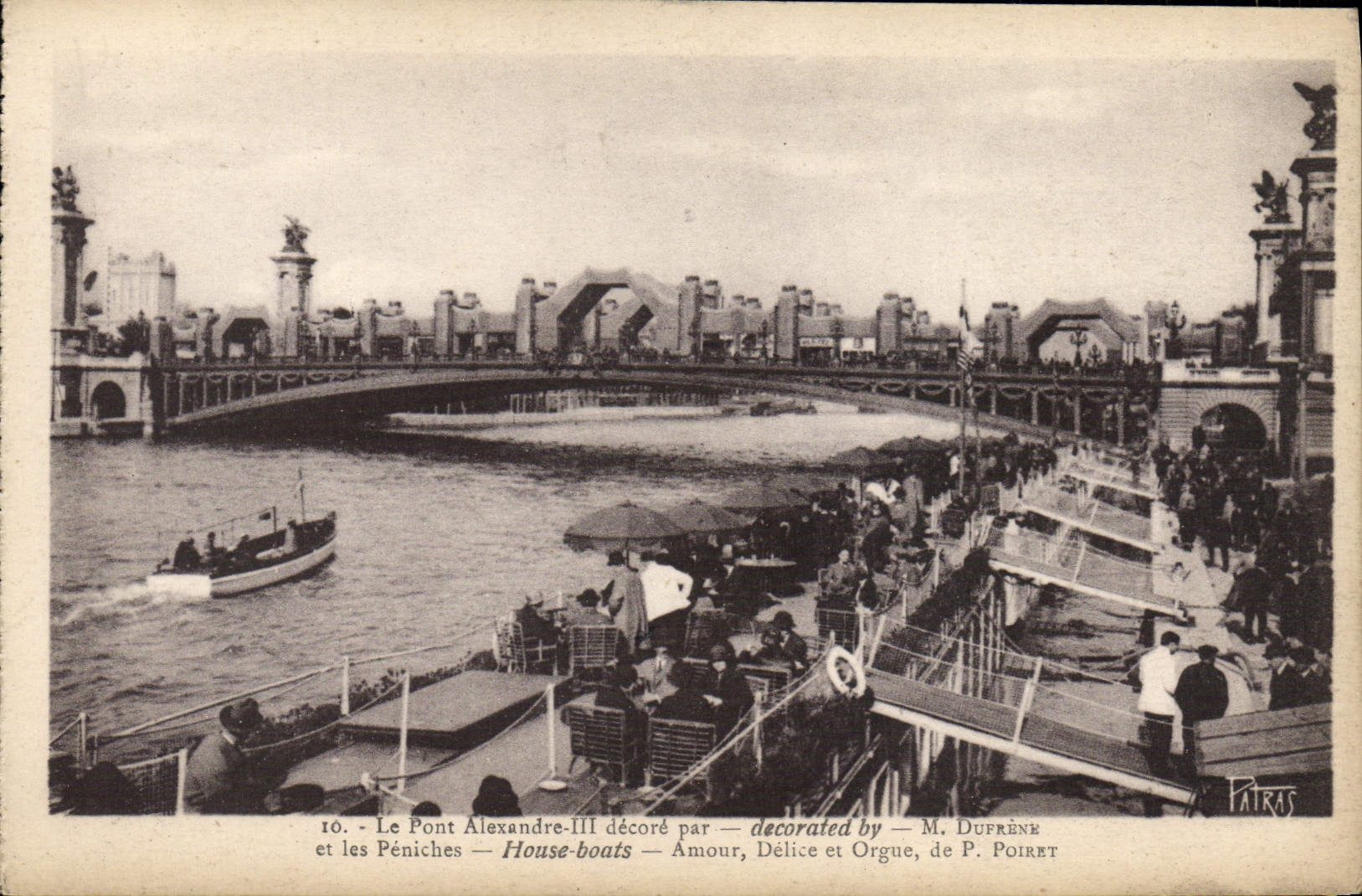 VINTAGE POSTCARD the Bridge Alexandre lll Paris