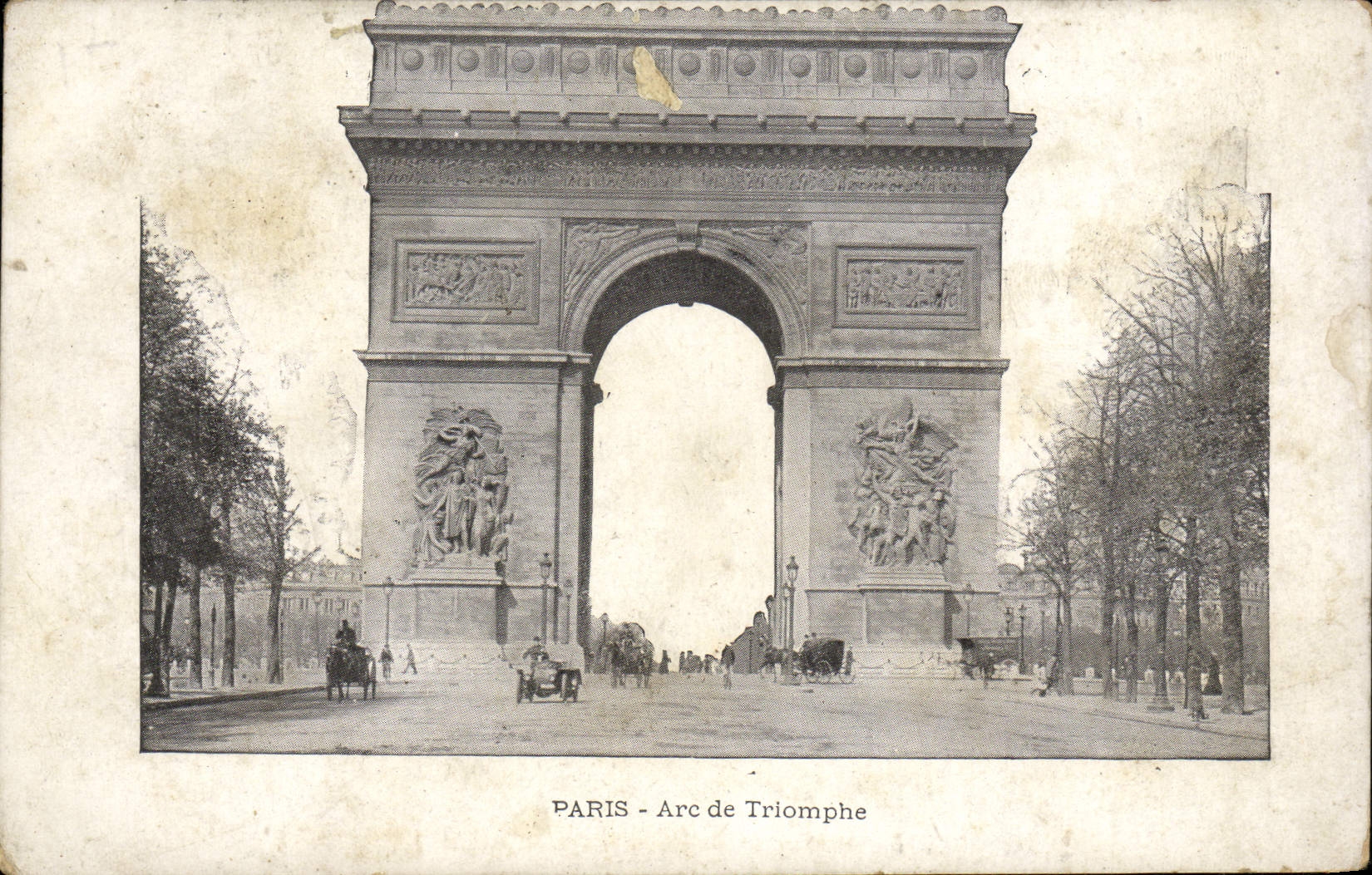 CPA Paris Arc de Triomphe