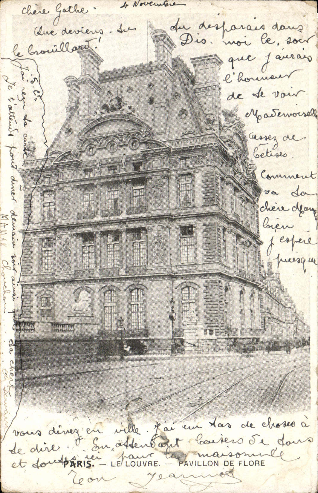 CPA Paris Le Louvre Pavillon de Flore 