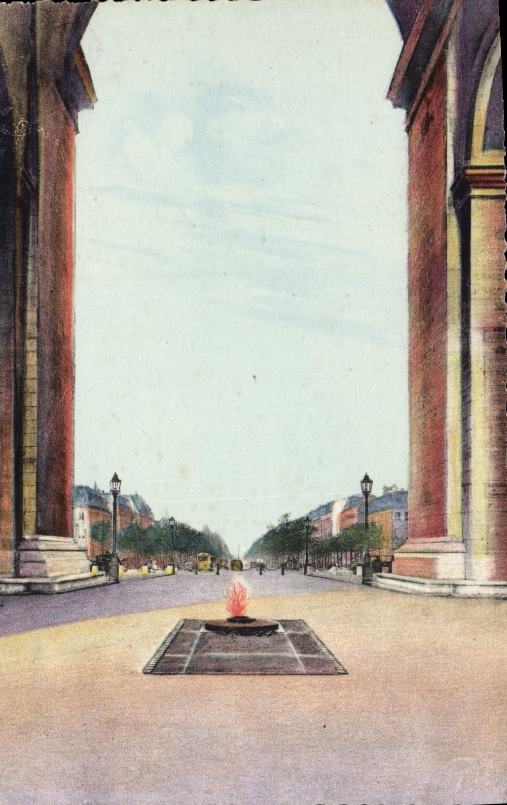 CPA Paris Arc de Triomphe Tombe du soldat inconnu