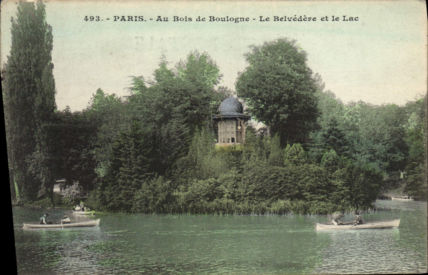 CPA Paris Au Bois de Boulogne Le Belvedere et le Lac 