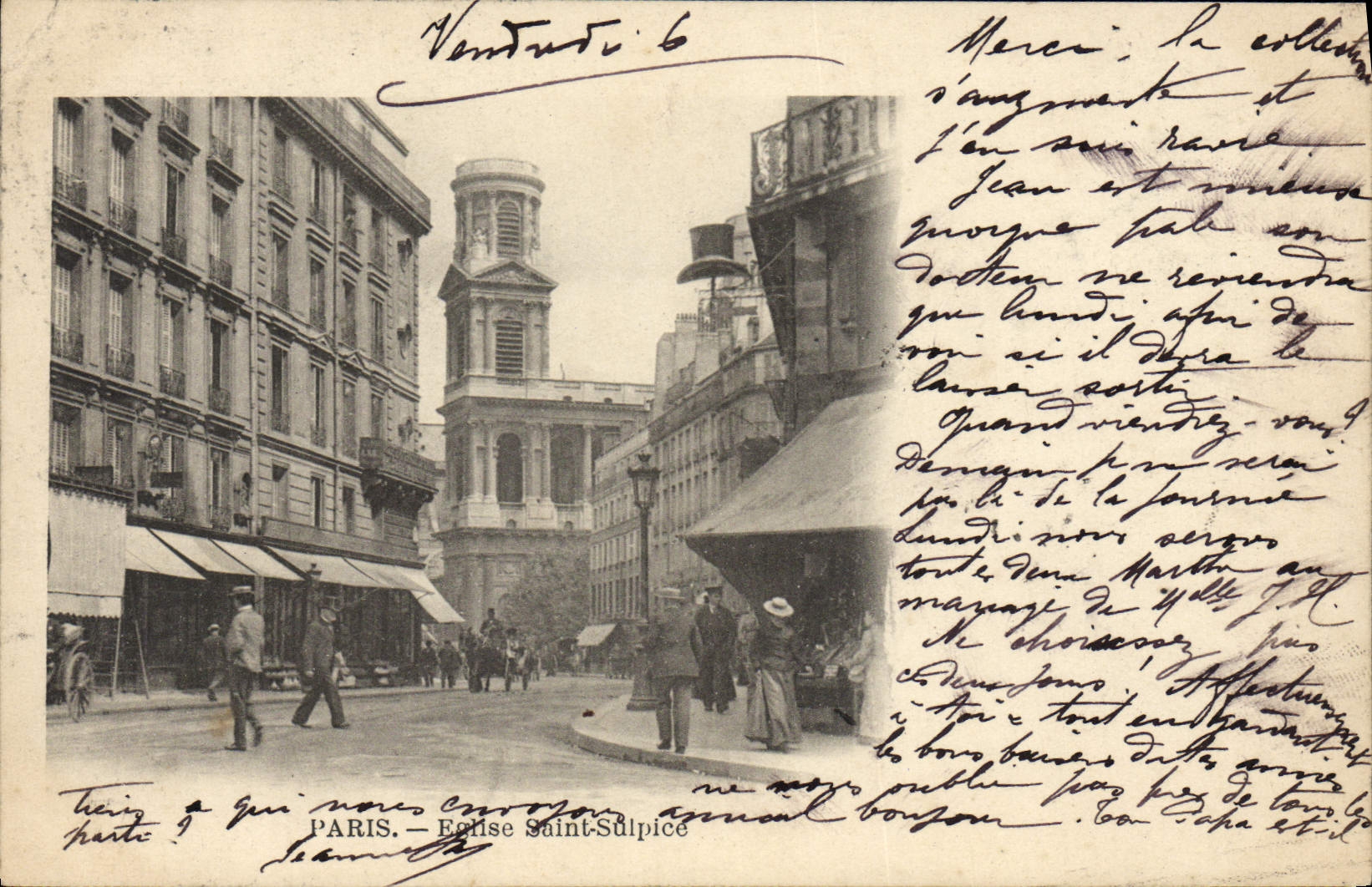 CPA Paris Eglise Saint Sulpice