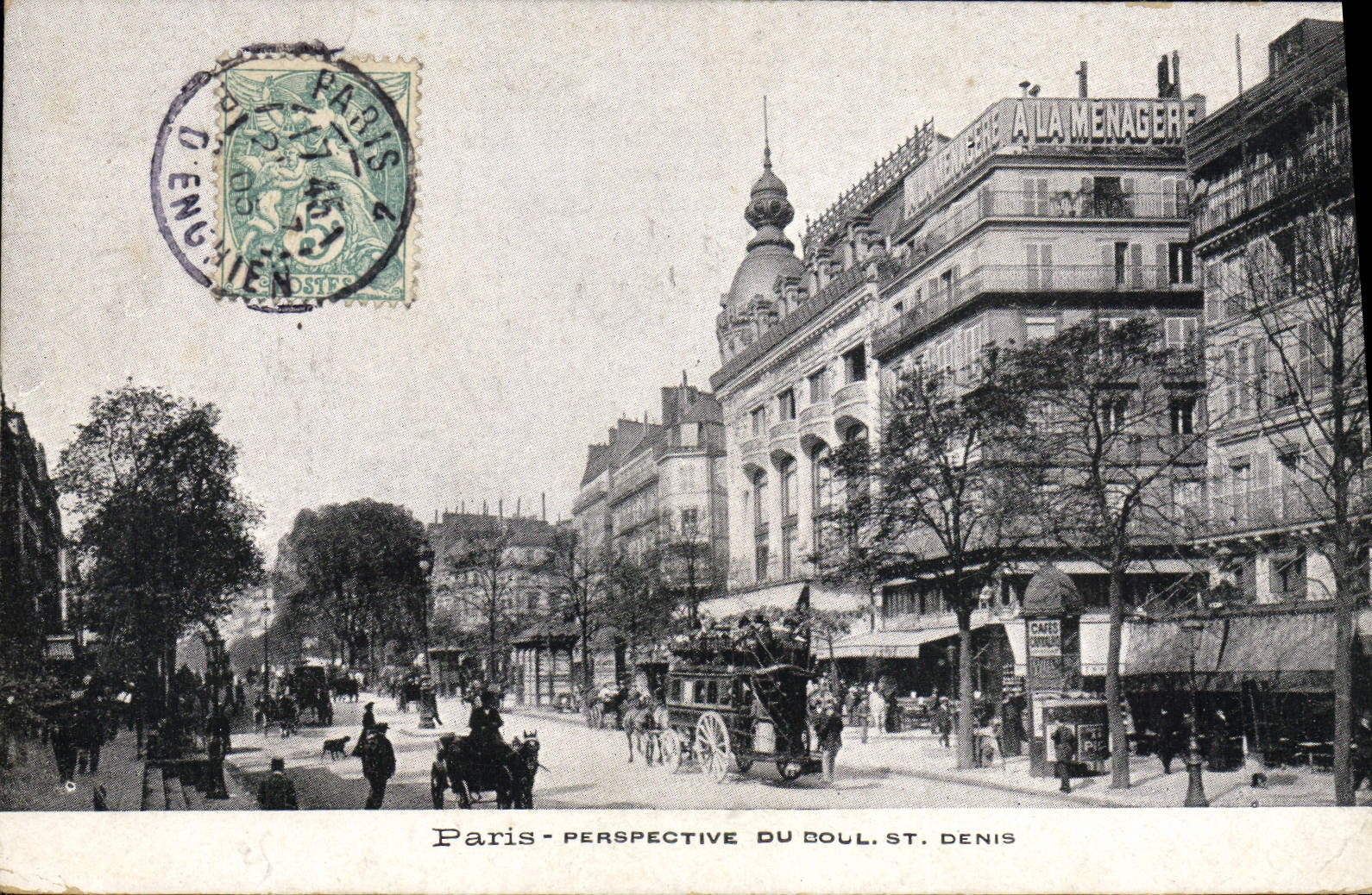 CPA Paris Perspective du Boul St Denis
