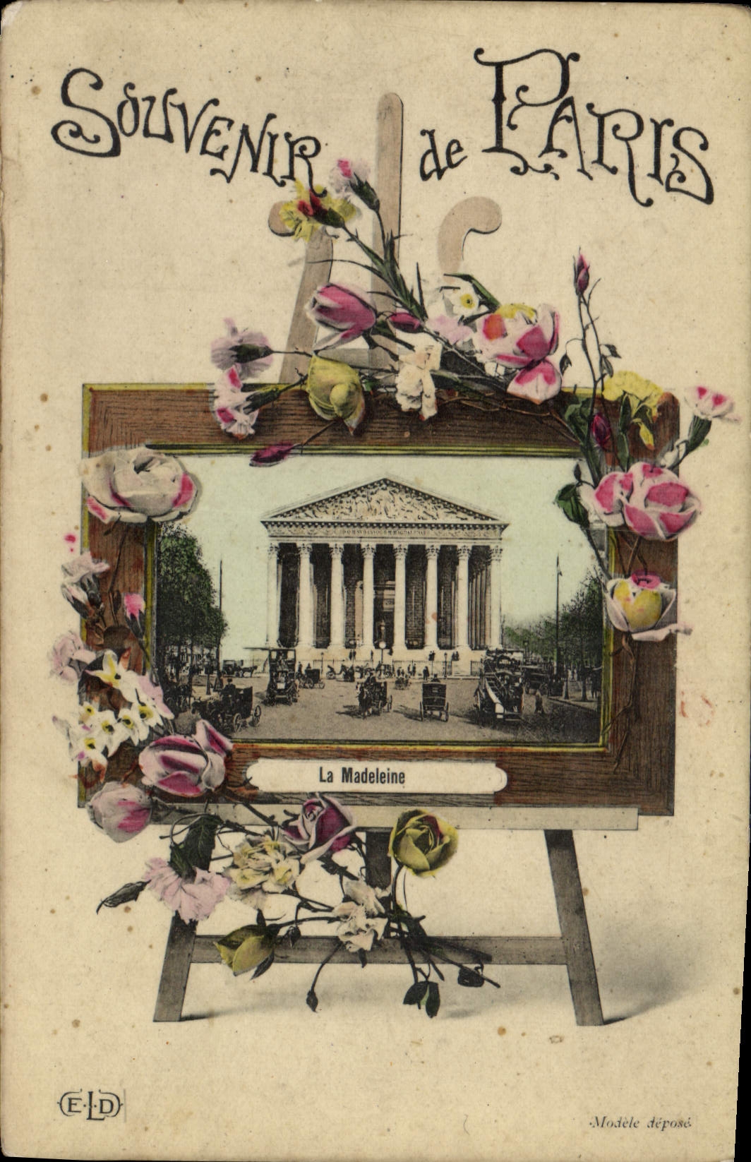 CPA Souvenir de Paris La Madeleine 