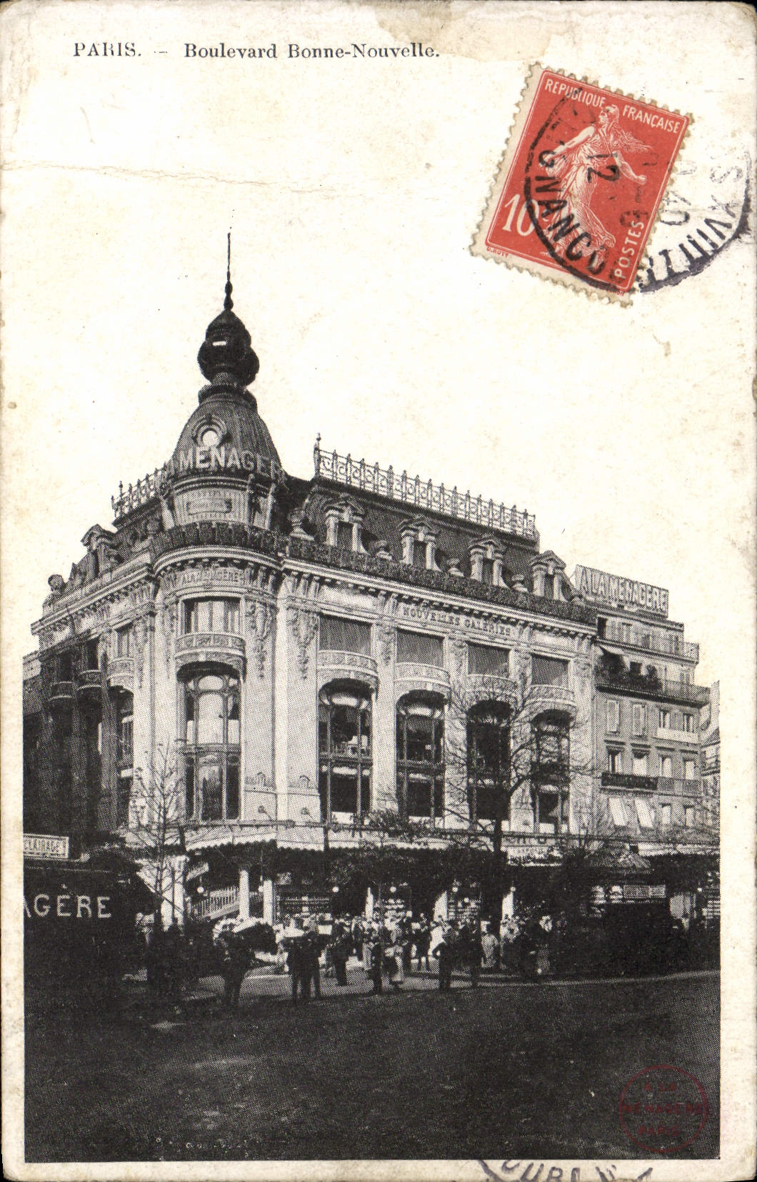 CPA Paris Boulevard Bonne Nouvelle