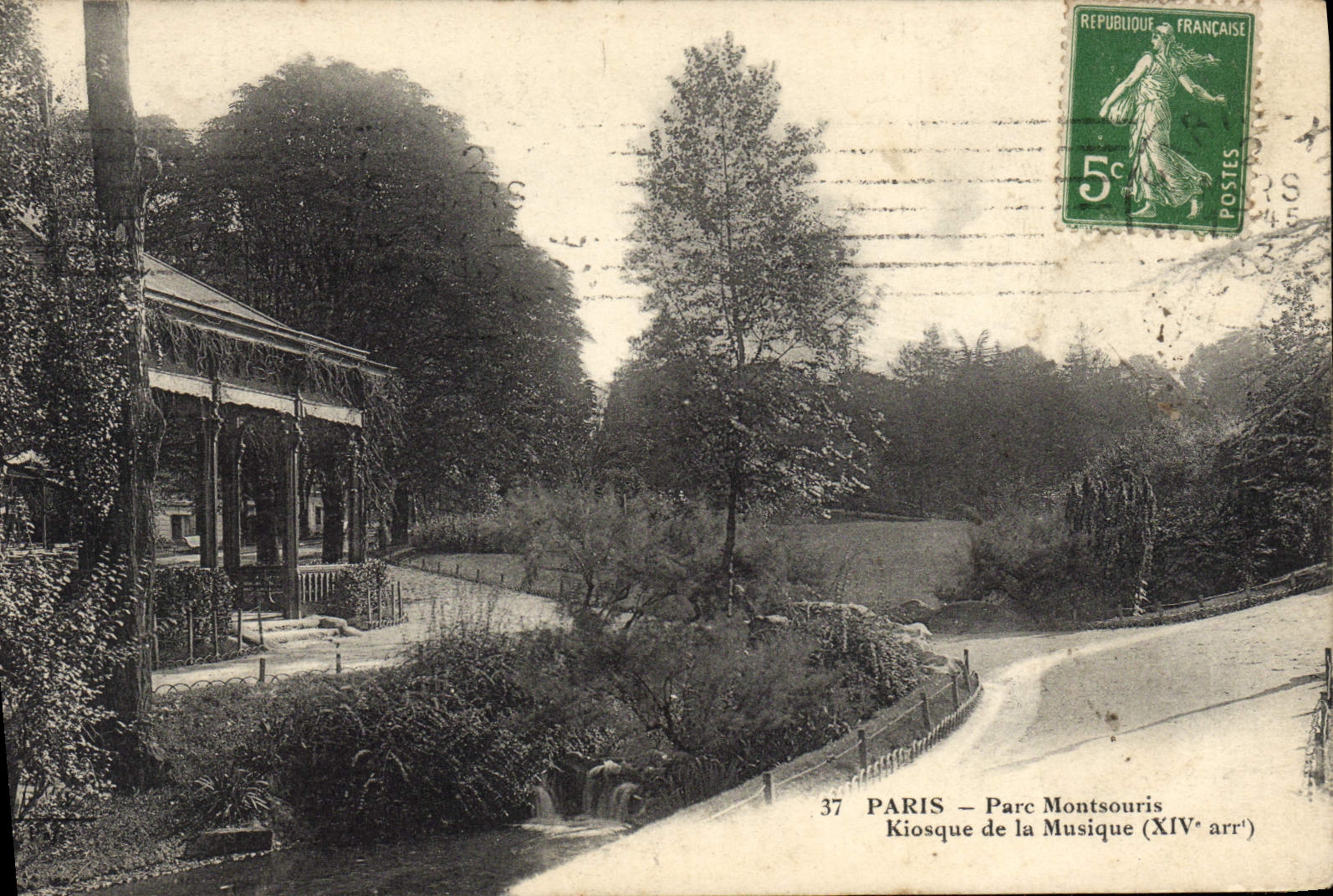 CPA Paris Parc Montsouris Kisque de la Musique 