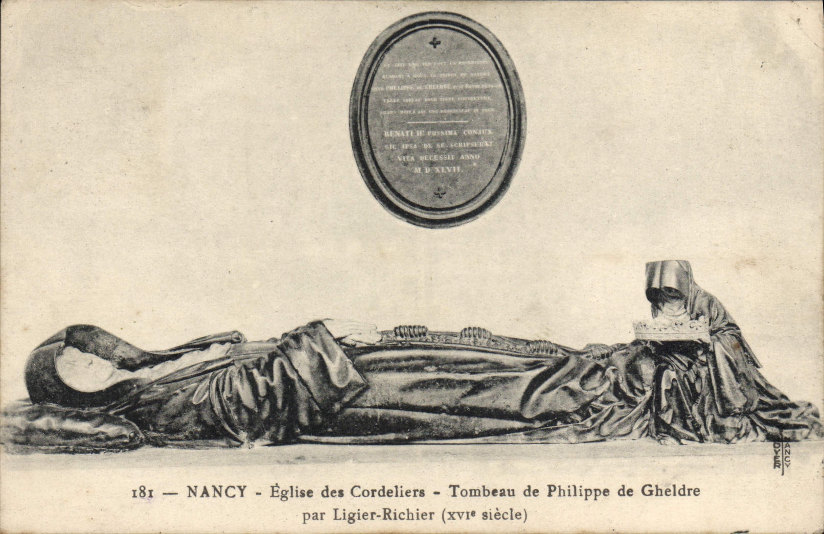 CPA Nancy Eglise des Cordeliers Tombeau de Philippe de Gheldre par Ligier Richier