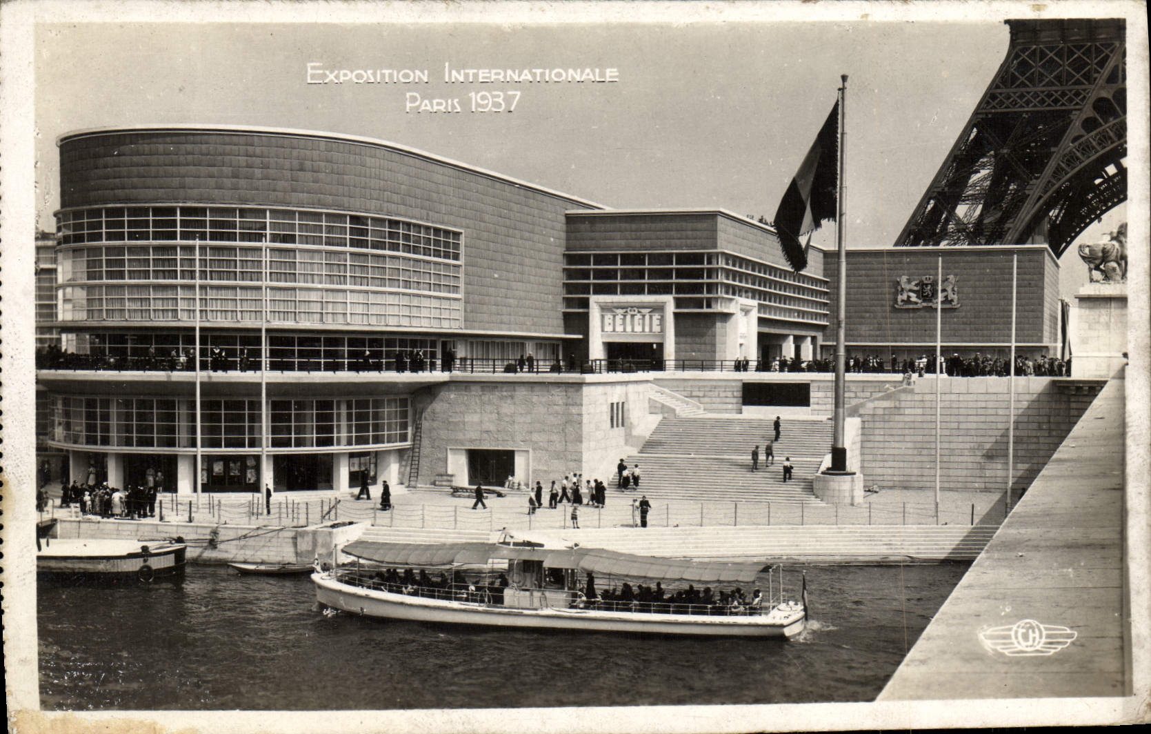 CPA Exposition Internationale Paris 1937 Pavillon de la Belgique Tour Eiffel