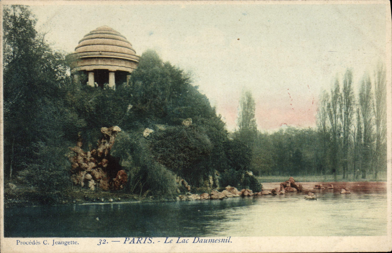 VINTAGE POSTCARD Paris the Lake Daumesnil