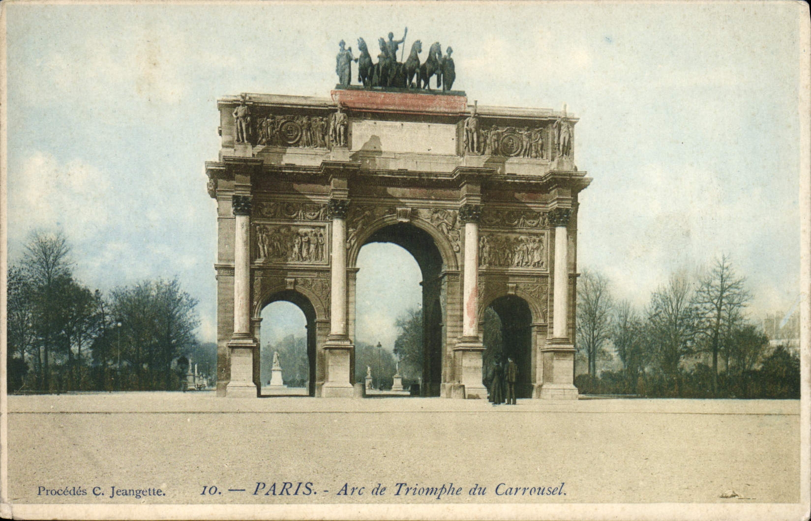 CPA Paris Arc de Triomphe du Carrousel